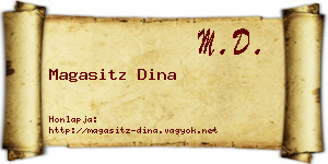Magasitz Dina névjegykártya